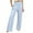 a-Blue35080, variant on Women's Casual Pants Casual Gingham Wide Leg Pants High Elastic Waisted Trousers With Pockets For Breezy Summer Casual Style Casual Pants
