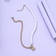 thumbnail image 5 of Collar con cadena de perlas y clavícula cosida, collar retro de aleación cosido, 5 of 6