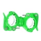 thumbnail image 4 of Naiovety 360 Rotación Ciclismo Bicicleta Luz Linterna Abrazadera Bicicleta Antorcha Clip Montaje Soporte de luz Soporte Ciclismo verde blanco Naiovety HW4561-05B, 4 of 5