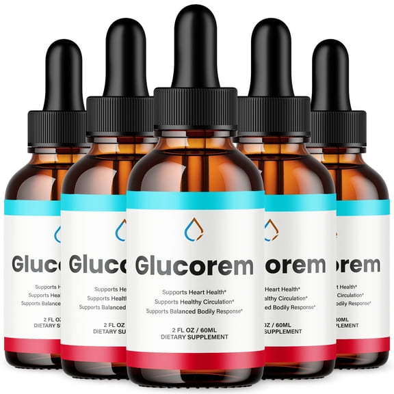 Glucorem Advanced Formula Drops Natural Support Supplement 150 Servings