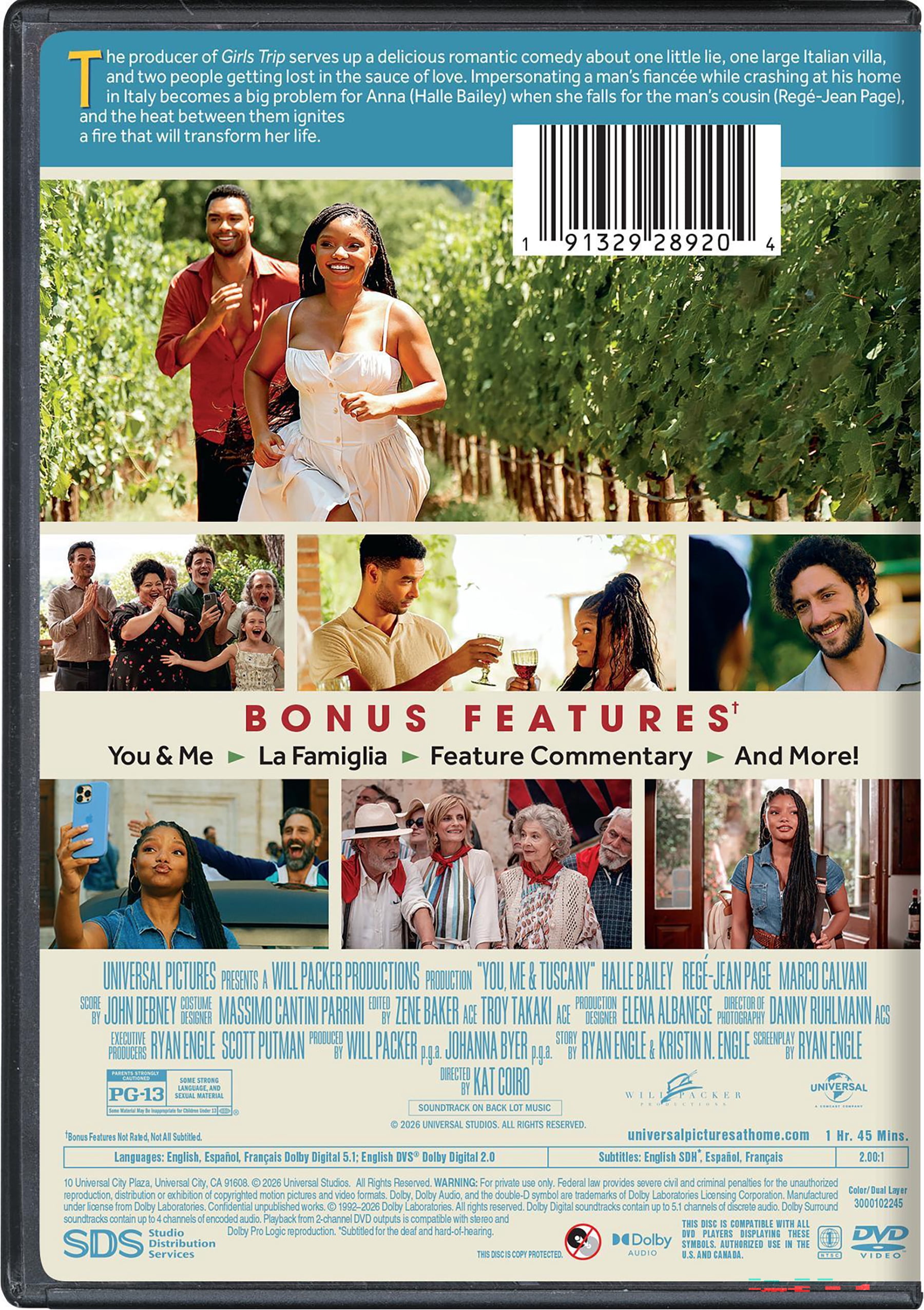 You, Me & Tuscany (DVD), Romance, Universal
