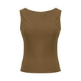 thumbnail image 7 of tarylea Tank Tops for Women High Neck Sleeveless Crop Top Open Back Slim Fitted Cropped Tee Shirt Tops, 7 of 7