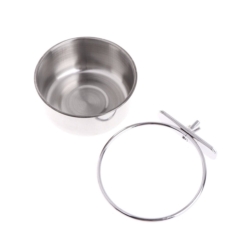 Parrot Feeding Bowl Feeder Bowl，Bird Bowl，Bowl Birds Bird Water Food Steel Cage Stainless