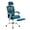 Blue, variant on Barara King Office Chair with Lumbar Support Pillow and Padded Armrests, Ergonomic Computer Chair with Retractable Footrest for Home Office, Living Room, Study Room, Blue