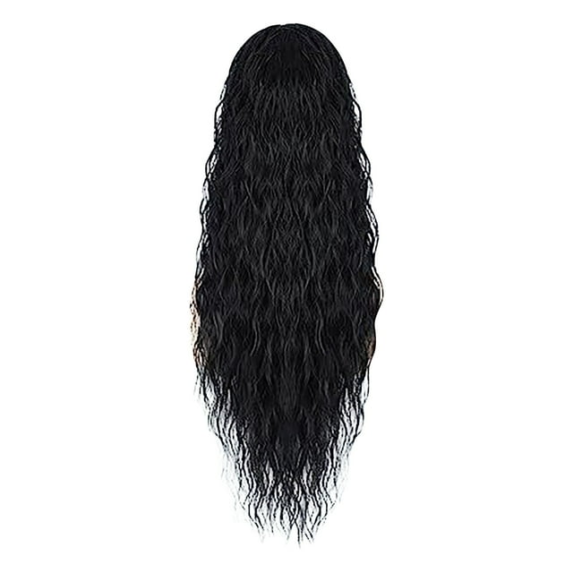 Fiudx Peluca de Cola de Caballo En Agua, Aspecto Natural, Malla Elástica, Trenza Comoda, Uso Diario En Fiestas, Peinado para Mujer, Diseño de Fácil Uso.