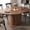 Brown, variant on Buballino Round Expandable Dining Table, Natural Oak Wood Grain, Hidden Tableware Storage, Space Saving Design