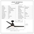 thumbnail image 5 of Luxury Transitional Ceiling Fan, Large Size: 13.75''H x 52''W, with Modern Farmhouse Style Elements, Matte Black Finish, UHP9392 from the Oakes Collection by Urban Ambiance, 5 of 5