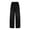 Black, variant on AUNVITO Women's Denim Wide-Leg Pants - Drawstring Waist, Loose Fit with Patch Pockets for Casual Daily Wear