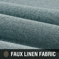 thumbnail image 5 of PrimeBeau 100% Blackout Curtains 84 Inch Length 2 Panels Set for Bedroom Windows/Living Room Thermal Insulated linen-like fabric Blend Curtain Rod Pocket/Back Tab Stone Blue, 5 of 6