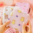 thumbnail image 5 of Portable Travel Zipper Cat Card Holder Tampon Pouch Sanitary Napkin Storage Bag Korean Coin Purse Cartoon Makeup Bag Sundries Storage C, 5 of 8