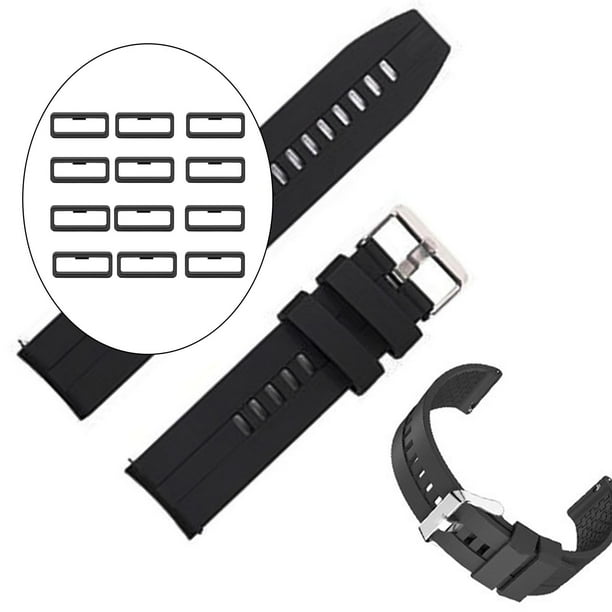 Anillos de sujeción de silicona de 12 piezas compatibles con relojes , conector de de seguridad, soporte de retención 22x7x6mm interior Fernando Mira los anillos de sujetador