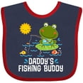 thumbnail image 3 of Inktastic Daddys Fishing Buddy Cute Frog Boys or Girls Baby Bib, 3 of 4