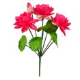 thumbnail image 2 of Gwong Decoración hogareña 1 ramo de flores artificiales realista fácilmente cuidado 9 cabezas hermoso artificial agua lily ramo decoración del hogar Gwong 21085155, 2 of 6