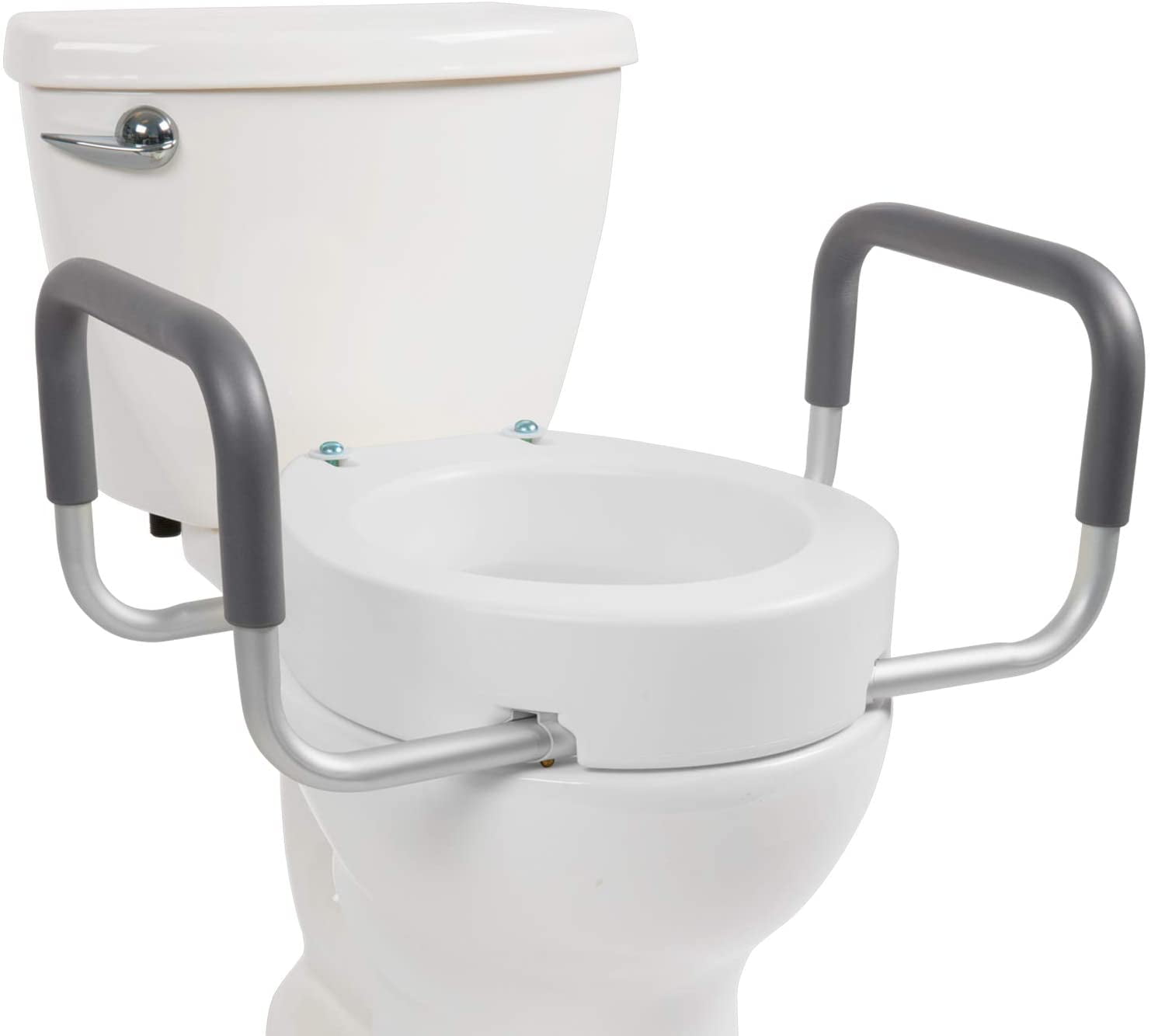 Vive Toilet Seat Riser with Handles - Raised Toilet Seat ...