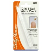 Sally Hansen 2-in-1 Nail White Pencil, 0.03 OZ