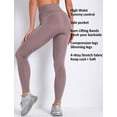 thumbnail image 4 of VASLANDA Seamless Leggings for Women Butt Lift High Waisted Yoga Pants with Pockets Tummy Control Compression Workout Tights Gym, 4 of 5