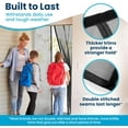 thumbnail image 6 of Magnetic Screen Door - Bugs Out, Breeze in - Install Auto-Sealing Heavy Duty Double Stitched Mesh, Hands Free Sliding & Patio Doors Net, Pet & Kid Friendly, 6 of 10