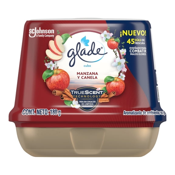 Aromatizante en Gel Glade Cubo Manzana Canela 180 g