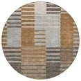 thumbnail image 2 of Addison Rugs Chantille Indoor/Outdoor Transitional Striped Paprika Washable Round Rug, 8' x 8', 2 of 6