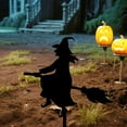 thumbnail image 6 of XINGXIANG Halloween Witch Silhouette Stake - Metal Garden Decor, Outdoor Yard Art, Spooky Witch Lawn Decoration 9.8, 6 of 6