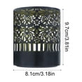 thumbnail image 3 of Metal Solar Powered Wall Light, Hollow Pattern Projection Lamp, Weather Resistant LED Hanging Light, Classic Outdoor Ornament for Yard, Fence, Patio and Backyard Garden Decoration, D, 3 of 6