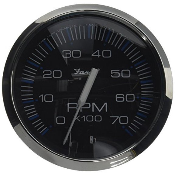Faria 33718 Chesapeake Black 7000 rpm Tachometer