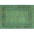 thumbnail image 1 of Ahgly Company Indoor Rectangle Southwestern Turquoise Blue Country Area Rugs, 2' x 3', 1 of 4