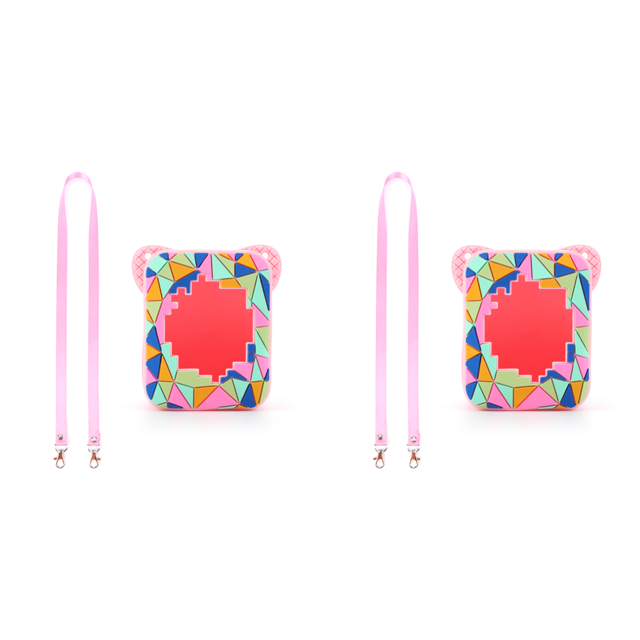 Funda Protectora Silicona Con Cordón para Bitzee Magicals Interactive Toy() Rosa