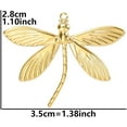 thumbnail image 2 of Stainless Steel Dragonfly Style Holiday Cocktail Party Statement School Class Pendant Necklace, 2 of 4