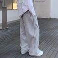thumbnail image 4 of Boys Baggy Sweatpants Wide Leg Sweatpants Open Bottom Pants For Boys Athletic Joggers With Pockets 5T-16T, 4 of 7