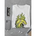 thumbnail image 3 of Green Flaming Tennis Ball T-Shirt Men -Image by Shutterstock, Male Small, 3 of 4