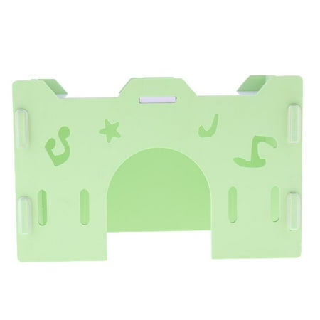 Wooden Hamster Hideout House, Pet Rat Exercise Small Animal Habitat green