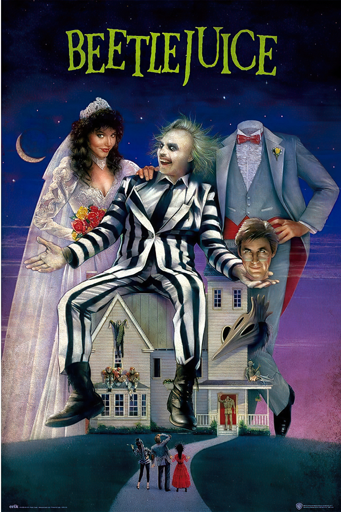 Beetlejuice - Movie Poster (Regular Style) (Black Poster Hanger ...