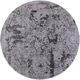 thumbnail image 1 of Ahgly Company Machine Washable Indoor Round Industrial Modern Gray Area Rugs, 3' Round, 1 of 7