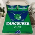 thumbnail image 2 of jejeloiu Hockey Stadium Queen Sheet Sets,Vangouver City Flat Sheet,Ice Hockey Lover Queen Fitted Sheet For Teens Boy,Microfiber Bedroom Decor,4pcs, 2 of 7