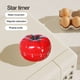 thumbnail image 3 of Temporizador de cocina con forma de tomate, recordatorio de cocina, reloj despertador de 1 minuto a 60 minutos, reloj de cuenta regresiva ajustable, temporizador mecánico, 3 of 7