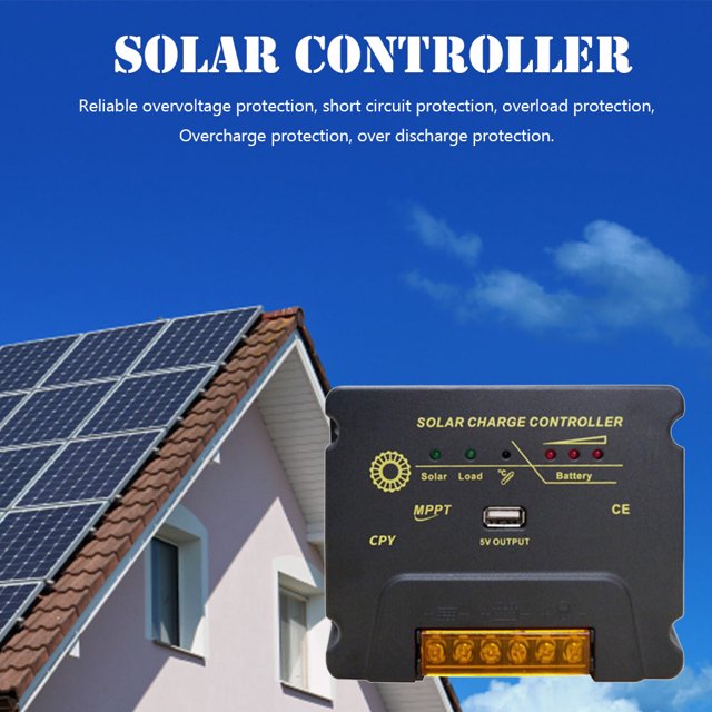 Controlador De Carga Solar 10A 20A controlador de carga solar 12V 24V MPPT controlador de cargador de panel de células solares Sywqhk Libre de BPA