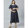 thumbnail image 2 of Steverzon Women's Floral Printed Maternity Fit And Flare Midi Dresses, 2 of 6