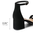 thumbnail image 4 of Sandalia DREAM PAIRS con Tacón Bajo y Grueso Negra Talla 9.5, 4 of 8