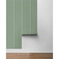 thumbnail image 2 of Seabrook Designs  Faux Board & Batten Prepasted Wallpaper 20.5 in. W x 33 ft. L - Sage Green, 2 of 6