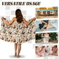 thumbnail image 5 of Yuyamidu Chicken Towel Wrap for Women Flower Bath Wrap with Adjustable Closure Soft Spa Wrap Towel Terry Cloth Bath Towels for Adults Home Body Wrap Size L, 5 of 7