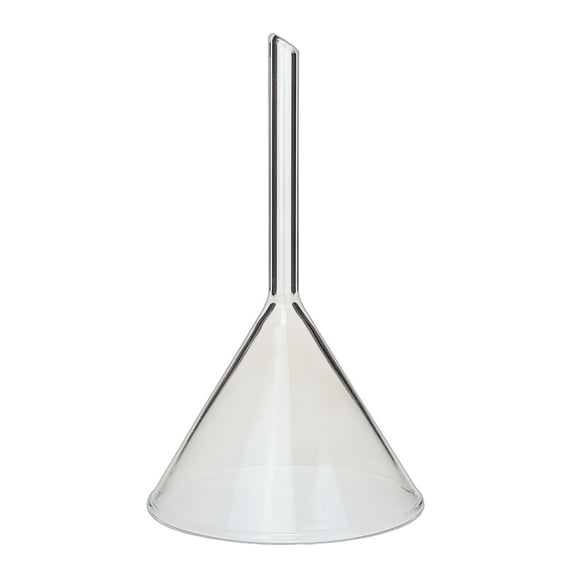 Funnel Short Stem Glass 75mm Diameter Opening. Case of 120.