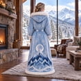 thumbnail image 3 of LOWLHOME Christmas Heated Robe for Women, Adjustable Temperature Wearable Heated Blanket, Soft Warm Flannel Fabric for Home Lounging and Winter Comfort, 3 of 6