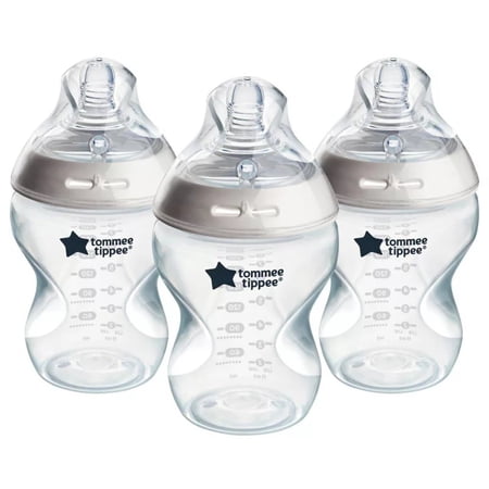 3-Pack 9 oz Silicone Anti-Colic Baby Bottles with Slow-Flow Breast-Like Nipples, BPA-Free Feeding Bottles for Natural Latch and Pace Feeding, Self-Sterilizing Design for Newborns