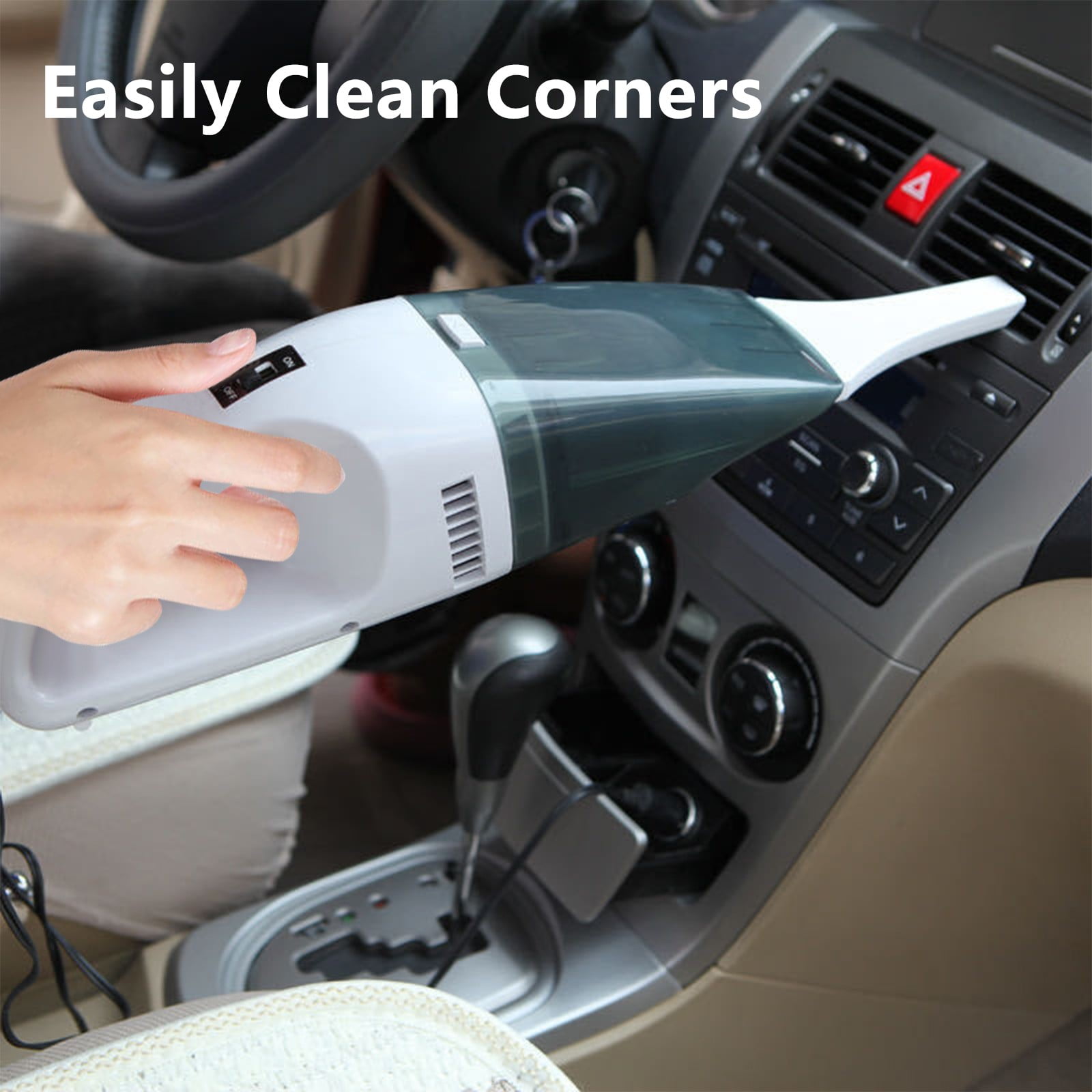 ZFYXGS Portable Car Vacuum Cleaner Mini Portable Car Wet Dry Dusts Collector Vacuum Cleaner