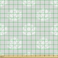 thumbnail image 2 of Ambesonne Botanical Fabric by the Yard Upholstery, Minimalistic Succulent, 3 Yards, Pearl and White, 2 of 5