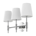 thumbnail image 4 of SAFAVIEH Darya 3-Light LED Orb Metal Wall Sconce with White Shade, 4 of 5
