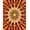 Orange, Pattern 1, variant on ODIKA 4x6 Machine Washable Non-Slip Area Rug, Elegant Sunburst Medallion Abstract Artistic Vintage Distressed High Traffic Rug, Orange, 543930
