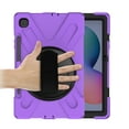 thumbnail image 4 of KIQ Shield Series Galaxy S6 Lite Case , Heavy Duty Tablet Shockproof Rugged Cover W/Stand Shoulder Strap for Samsung Galaxy Tab S6 Lite Case 10.4-inch 2022/2020 P610/P613/P615/P619 [Purple], 4 of 8