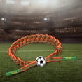 thumbnail image 3 of Pulseras de fútbol de moda Fútbol Muñequera Brazalete Brazalete Wrap Party Favors Beads 15cm-21cm jinwen  Pulsera trenzada, 3 of 8